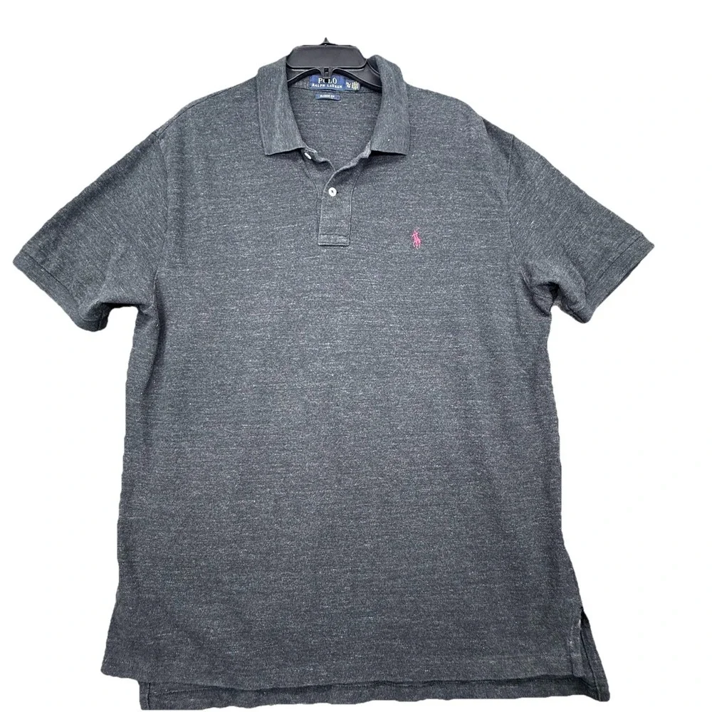Polo Ralph Lauren Men's Black Polo Shirt‎ Calssic Fit Size XL